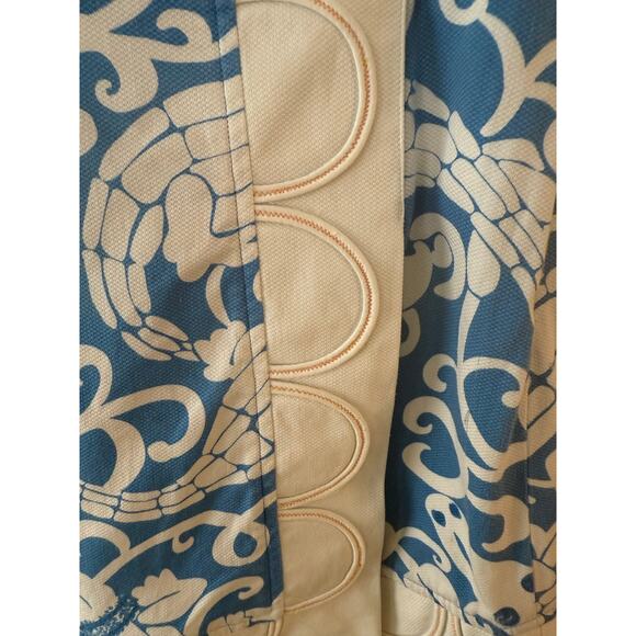 Lilly Pulitzer Blue & White Alligator Print Skirt Skort - Picture 2 of 11